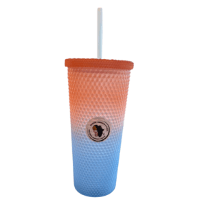 Blue and orange cup